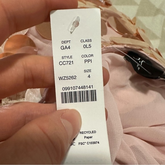 J crew peachy pink Collection circle-sequin midi dress - Picture 5 of 7